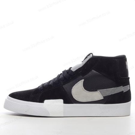 Nike Blazer Mid Mens and Womens Shoes Black Grey DA lhw
