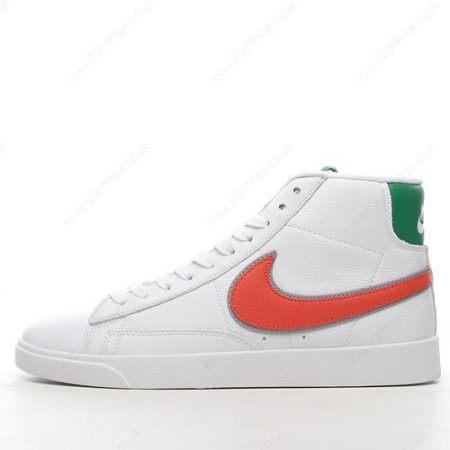Nike Blazer Mid Mens and Womens Shoes White Red Green CJ lhw