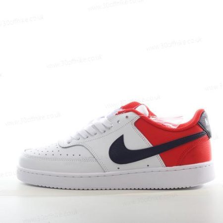 Nike Court Vision Low Mens and Womens Shoes White Red DH lhw