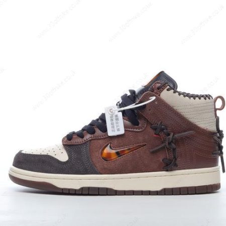 Nike Dunk High Mens and Womens Shoes Brown CZ lhw