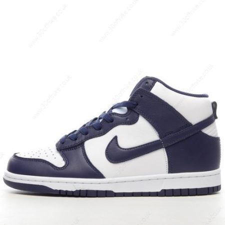 Nike Dunk High Mens and Womens Shoes White Navy DD lhw