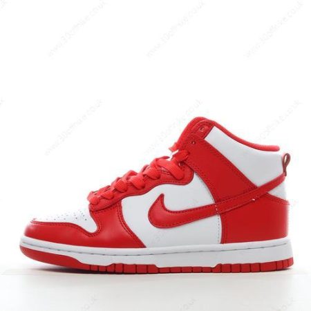 Nike Dunk High Mens and Womens Shoes White Red DD lhw