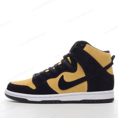 Nike Dunk High Mens and Womens Shoes Yellow Black CZ lhw