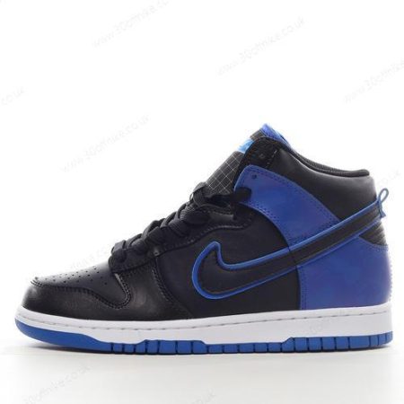 Nike Dunk High SE Mens and Womens Shoes Black White Blue DD lhw