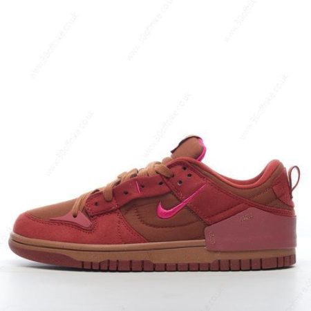 Nike Dunk Low Disrupt Mens and Womens Shoes Red Brown DH lhw