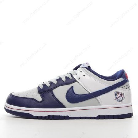 Nike Dunk Low EMB Mens and Womens Shoes Grey Blue White DO lhw