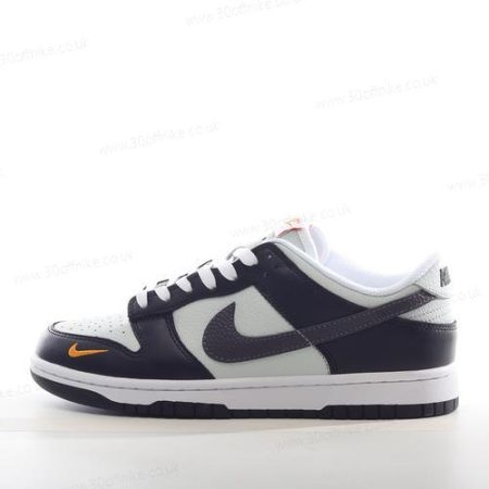 Nike Dunk Low Mens and Womens Shoes Black White Orange FN lhw