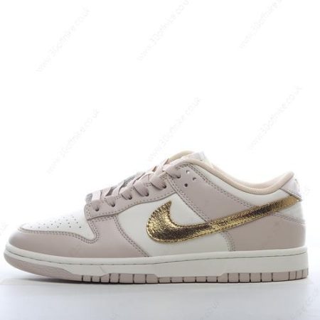 Nike Dunk Low Mens and Womens Shoes Gold Pink DX lhw