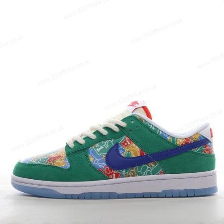 Nike Dunk Low Mens and Womens Shoes Green White Red DZ lhw