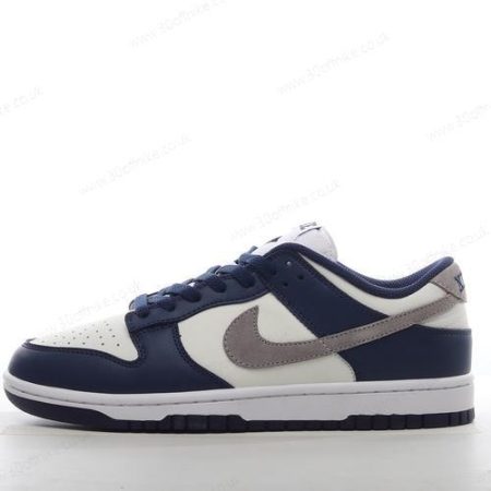Nike Dunk Low Mens and Womens Shoes Grey White Navy FD lhw