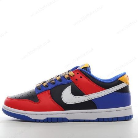 Nike Dunk Low Mens and Womens Shoes White Red Blue DR lhw