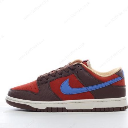 Nike Dunk Low Retro PRM Mens and Womens Shoes Brown Blue Red DR lhw