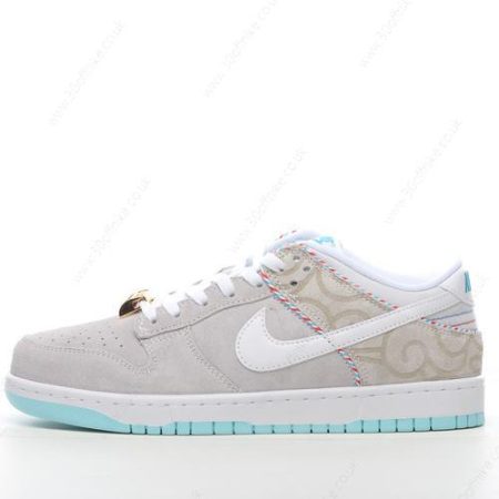 Nike Dunk Low SE Mens and Womens Shoes Grey White Green DH lhw