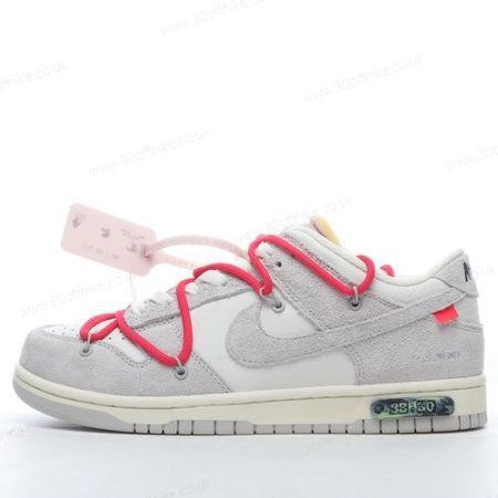 Nike Dunk Low x Off White Mens and Womens Shoes Grey White DJ lhw