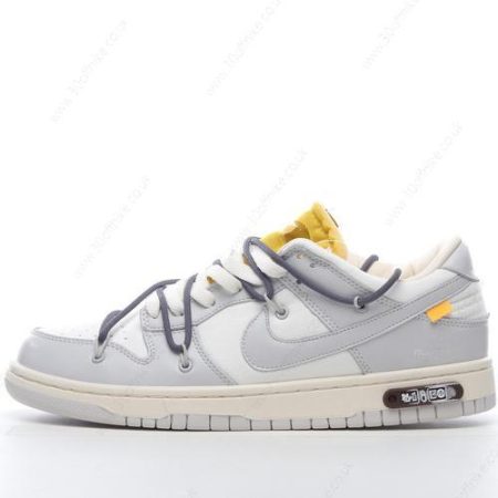 Nike Dunk Low x Off White Mens and Womens Shoes Grey White DM lhw