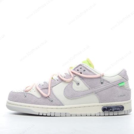 Nike Dunk Low x Off White Mens and Womens Shoes Purple White DJ lhw