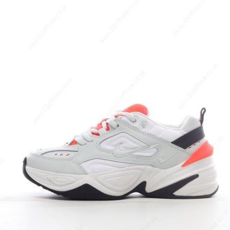 Nike M K Tekno Mens and Womens Shoes White Grey Orange Red AO lhw