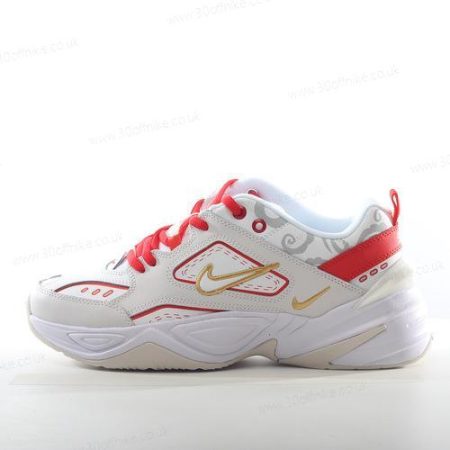 Nike M K Tekno Mens and Womens Shoes White Red AO lhw