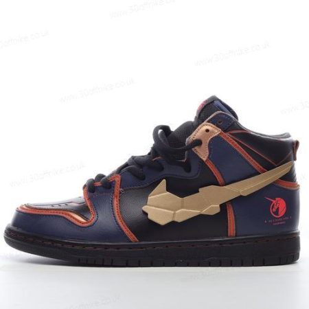 Nike SB Dunk High Mens and Womens Shoes Blue Gold DH lhw