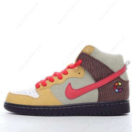 Nike SB Dunk High Mens and Womens Shoes Brown Red CZ lhw