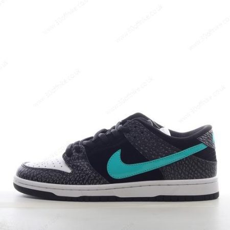 Nike SB Dunk Low Mens and Womens Shoes Black White Blue BQ lhw
