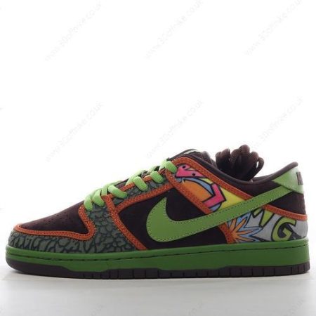 Nike SB Dunk Low Mens and Womens Shoes Green Black Yellow lhw