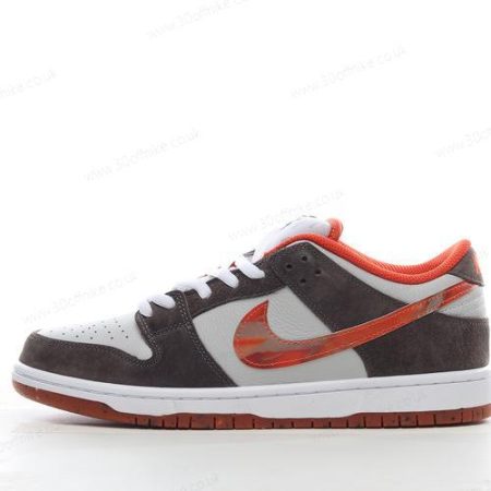 Nike SB Dunk Low Mens and Womens Shoes Grey Black Red DH lhw