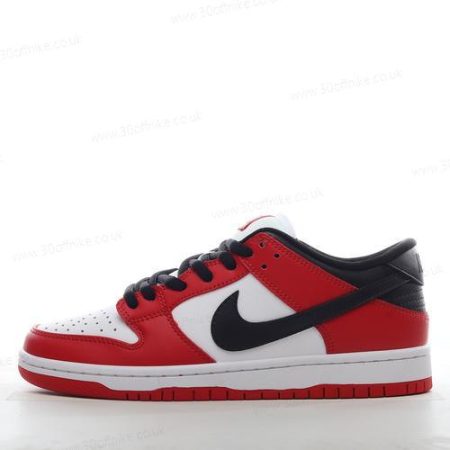 Nike SB Dunk Low Mens and Womens Shoes Red White Black BQ lhw