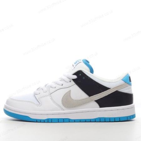 Nike SB Dunk Low Mens and Womens Shoes White Black Blue BQ lhw