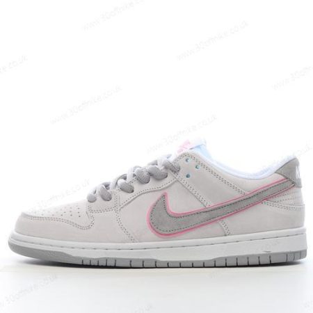 Nike SB Dunk Low Mens and Womens Shoes White Pink lhw