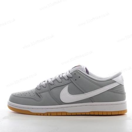 Nike SB Dunk Low Pro ISO Mens and Womens Shoes Grey White Orange DV lhw