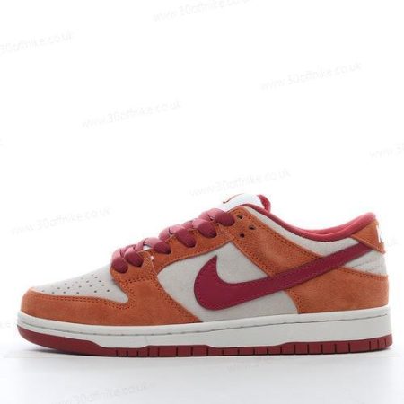 Nike SB Dunk Low Pro Mens and Womens Shoes Orange Red White BQ lhw