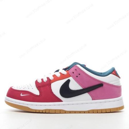 Nike SB Dunk Low Pro QS Mens and Womens Shoes White Black Red Pink DH lhw