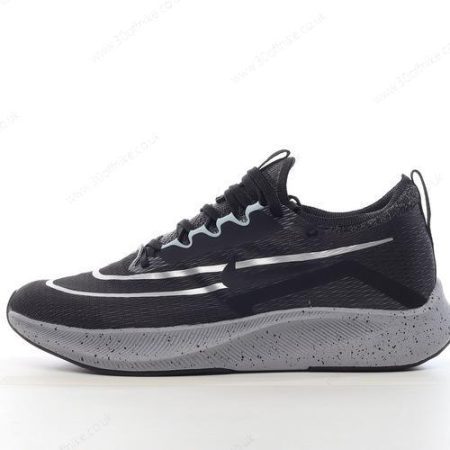 Nike Zoom Fly Mens and Womens Shoes Black Grey Silver CT lhw