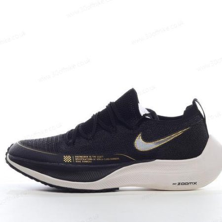 Nike ZoomX VaporFly NEXT Mens and Womens Shoes Black Gold White CU lhw