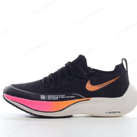 Nike ZoomX VaporFly NEXT Mens and Womens Shoes Black White Orange DM lhw