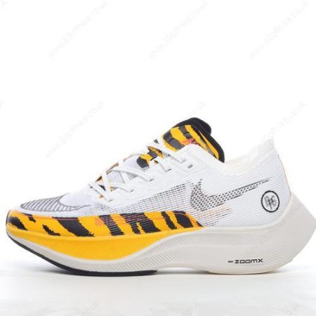Nike ZoomX VaporFly NEXT Mens and Womens Shoes Black White Yellow DM lhw