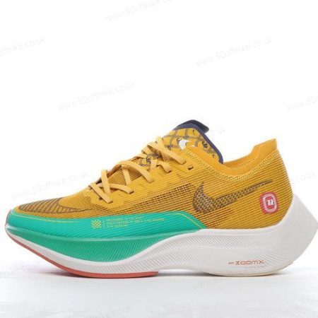 Nike ZoomX VaporFly NEXT Mens and Womens Shoes Brown Green White DJ lhw