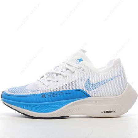 Nike ZoomX VaporFly NEXT Mens and Womens Shoes White Blue CU lhw