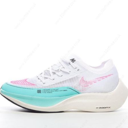Nike ZoomX VaporFly NEXT Mens and Womens Shoes White Blue Pink CU lhw