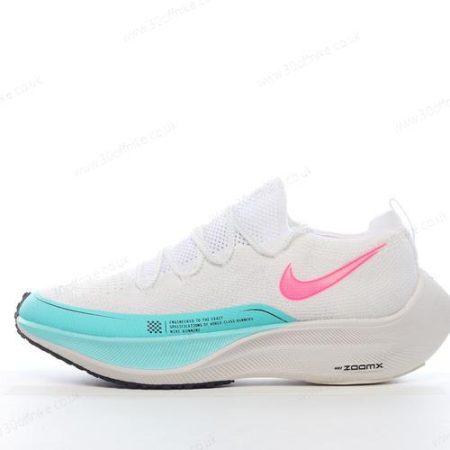 Nike ZoomX VaporFly NEXT Mens and Womens Shoes White Blue Pink DM lhw
