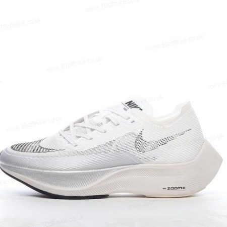 Nike ZoomX VaporFly NEXT Mens and Womens Shoes White Silver CU lhw